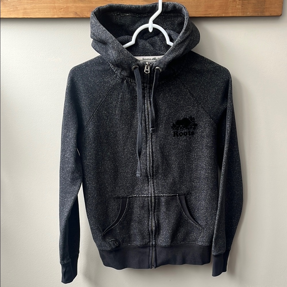 Black salt and pepper roots hoodie